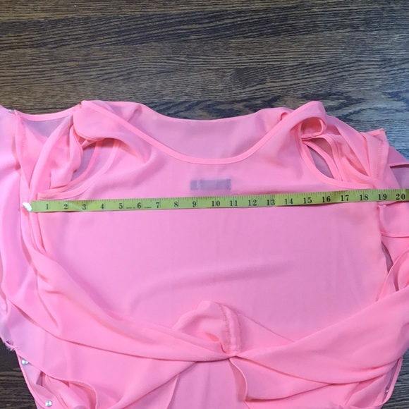 Pink Organza Multi Layer Top - Picture 6 of 7